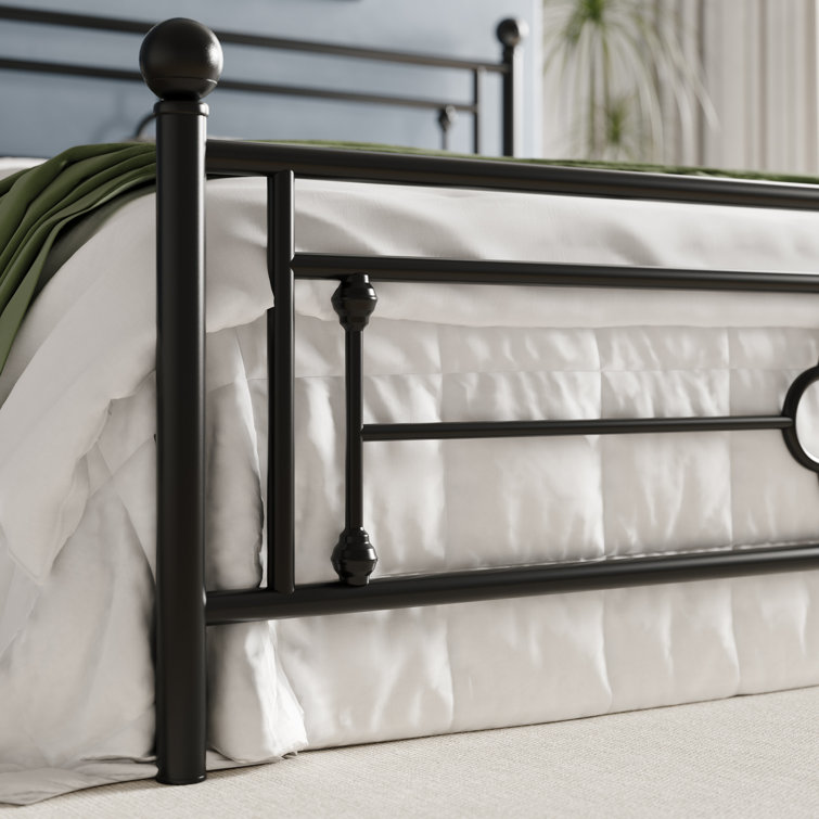 Lark Manor Ajayceon Metal Platform Bed Frame With Vintage Style